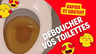 Comment déboucher les toilettes WC en 2 minutes [upl. by Nerak]