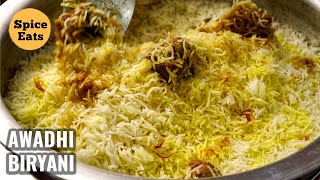 LUCKNOWI BIRYANI  AWADHI MUTTON BIRYANI RECIPE  LUCKNOWI MUTTON DUM BIRYANI [upl. by Anuat320]