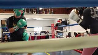 Naoko Fujioka sparring in Maywood Ca with Adelaida Ruiz 2020 February [upl. by Anrat520]