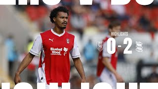 Beaten by Blues  Rotherham United 0 v 2 Birmingham City  Highlights 📺 [upl. by Mokas]