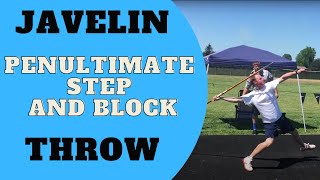 Penultimate Step and Block  Online Javelin Throw Ep 2 [upl. by Ahsatak]