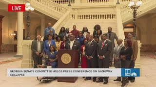 Georgia lawmakers news conference on Sapelo Island gangway tragedy [upl. by Daffodil862]