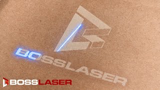 Bosslaser  UV Laser Marking Cardboard [upl. by Robby]