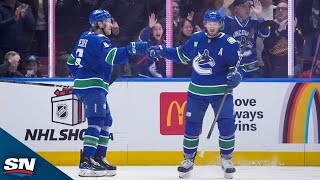 Canucks Fans Serenade JT Miller During Return To Ice In Vancouver [upl. by Engel]