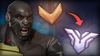 TOXIC Unranked to GM on Doomfist Rank 1 Peak  Overwatch 2 [upl. by Sharos]