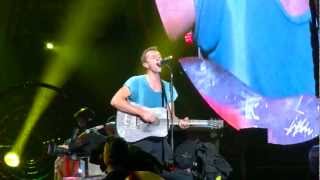 Coldplay  Yellow live  Stadion Narodowy Warszawa 19092012 [upl. by Enimrac]