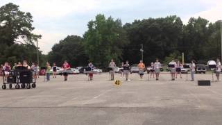 PHS Band Camp 2013  Bulldogs on Broadway Drum Feature [upl. by Aihsas]