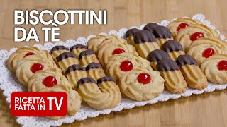 BISCOTTINI DA TÈ di Benedetta Rossi  Ricetta TV Fatto in Casa per Voi [upl. by Hilde769]