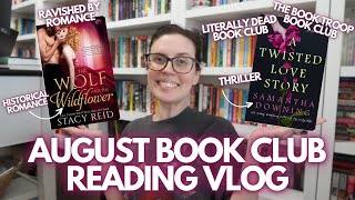 August Book Club Reading Vlog  Historical Romance amp Thriller [upl. by Nahshon]