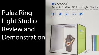 Puluz Light Box and Photo Studio Review and Demonstration [upl. by Mada831]