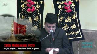 Abid Bilgrami Majlis Night 2 Muharram 1433 2011 HD [upl. by Mossberg]