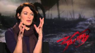 quot300 Rise of an Empirequot Lena Headey interview [upl. by Adnorahc]