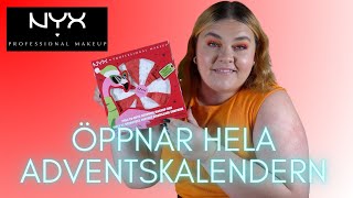 ÖPPNAR NYX ADVENTSKALENDER 2023 [upl. by Eleonora390]