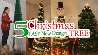 5 EASY New Design DIY Christmas Tree Decoration Ideas 2024 [upl. by Eissirc]