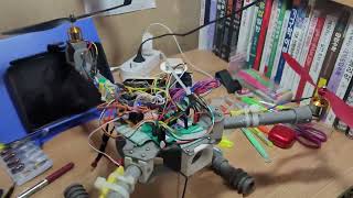 diy 3D printed TRICOPTER drone project servo test2 [upl. by Eceirtal]