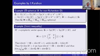 Dmitry Gourevitch WIS Finite multiplicities beyond spherical pairs [upl. by Ojiram]