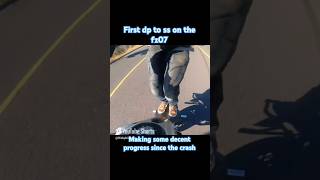 First double pegger to seat stander transitions on the fz07 shorts wheelie [upl. by Annoved]