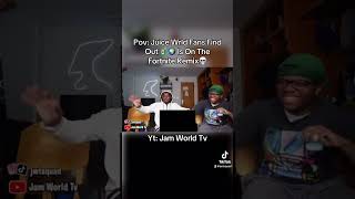 Juice Wrld Reacts to 🧃🌍 on Fortnite💀 jwtsquad fortnite juicewrld viral funnyclips [upl. by Gorrian561]