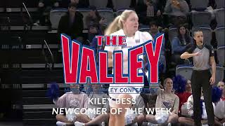 Indiana State Womens Basketball Bess Named MVC Newcomer of the Week 121123 [upl. by Eimilb]