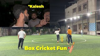 Box Cricket Fun in Noida  kalesh  Dust storm 10 May [upl. by Nylecaj]