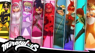 MIRACULOUS  💫 ALL TRANSFORMATIONS ☯️  SEASON 4  Miraculous [upl. by Orgalim]