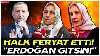 Esenyurt pazarında yurttaş hayat pahalılığına isyan etti quotErdoğan gitsinquot [upl. by Oruasi]