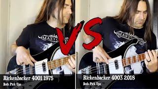 Rickenbacker Bass 4001 1975 Vs 4003 2018 with Flat Strings Ultimate Comparison [upl. by Celesta]