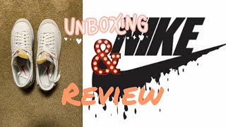 Unboxing of nike blazers low platform and review [upl. by Tarton230]