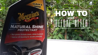 How To Use Meguiars Natural Shine  Before and After [upl. by Obbard]