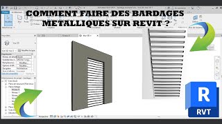 comment faire des bardages métalliques sur revit [upl. by Eiramnwad374]