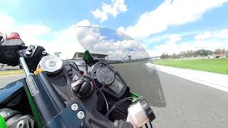 1st time on track Full 1st Session  Intermediate Clark International Speedway ZX6R [upl. by Ahsieym]