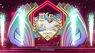 WELCOME JAVIER ZANETTI   F2P CLAIMING ZANETTI  GAMEPLAY REVIEW  FIFA MOBILE 22 [upl. by Ahsirtal655]