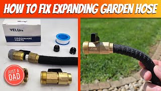 How to Fix Expanding Garden Hose Leaking Using YELUN Garden Hose Repair Kit [upl. by Narej]