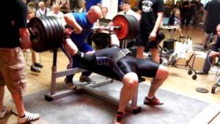 Aurélien lejeune 260kg bench press [upl. by Nnaylrebmik]