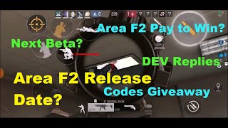 Area F2 Release Date Pay to Win Next Beta DEV replies [upl. by Chrysler]