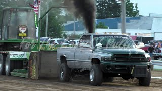 Truck Pulling Sullivan Motorsports Work Stock Diesel Trucks Clinton County Fair Wilmington OH 2024 [upl. by Courcy]