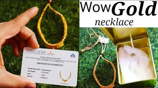 Candere by kalyan jewellers 22k gold Necklace Amazon gold New design in gold necklaceFlipkart [upl. by Ditmore]