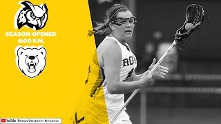 2019 Rowan Womens Lacrosse vs Ursinus  22719 [upl. by Aihpledalihp284]