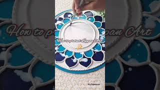 Apply varnish to protect your Lippan Art l varnish lippanart diy itsrajannya [upl. by Bloomer]