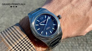 GirardPerregaux Laureato blue 42 mm [upl. by Nauqahs]