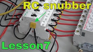 【IoT training lesson beginners 07】why use RC snubber for AC contactor [upl. by Amles]