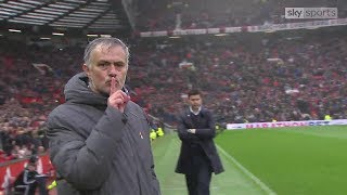 Mourinhos shhh gesture During Manchester United Vs Tottenham match [upl. by Aznola]