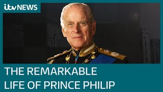 Remarkable life of Prince Philip the longestserving royal consort in British history  ITV News [upl. by Ecirtnahs261]