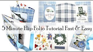 Got 5 Minutes Make a Flip Folio Easy and Fast Tutorial Great for Craft Fairs [upl. by Dnalyag879]