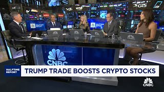 Trump Trade boosts crypto stocks [upl. by Nalani]