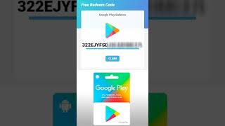 Free Google Play Gift Card  Redeem Code  Unlimited Redeem Codes [upl. by Cnut]