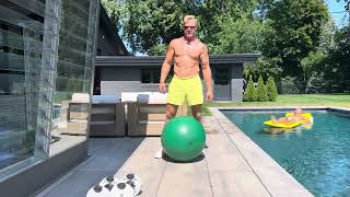 Stability ball back extension [upl. by Ostler]