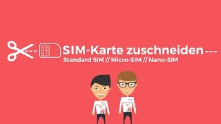 SIM Karte zuschneiden mit der SIM Karten Schablone [upl. by Ajram]