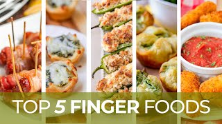 Our TOP 5 Finger Food Appetizer recipes [upl. by Welcome]