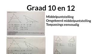 Middelpuntstelling en omgekeerd Euklidies Graad 1012 wiskdou [upl. by Haleak]